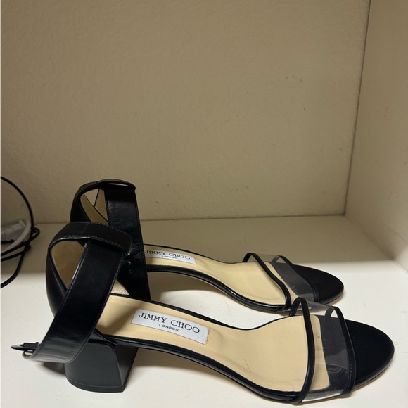 Jimmy Choo Black Heels Elegant Design - Picture 1 of 6